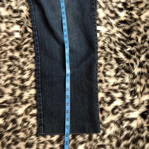 Gloria Vanderbilt Dark Wash Blue Straight Leg Jeans Women size W34xL38 Pockets - Picture 4 of 5